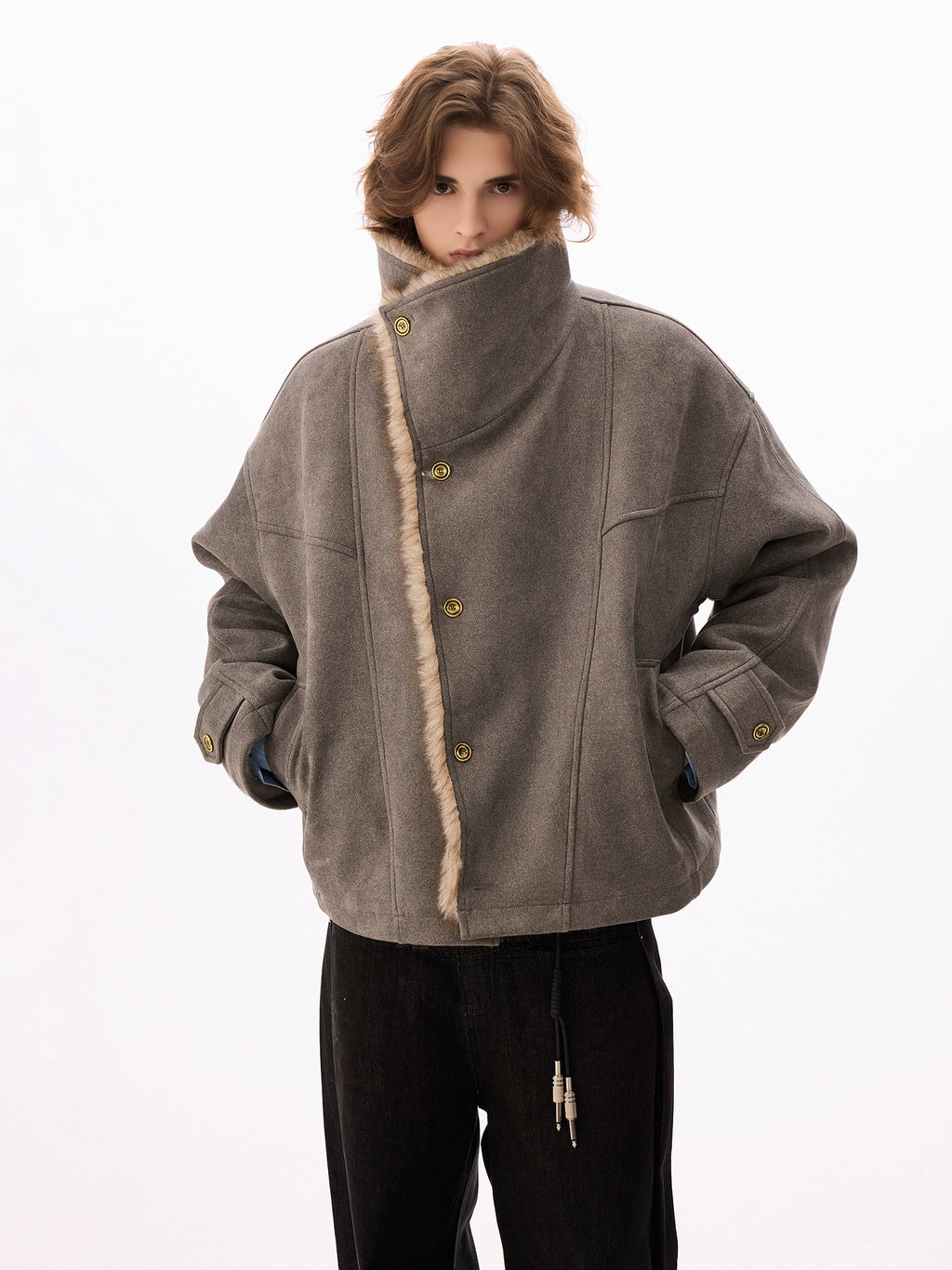 CHOR Lapel Suede Jacket