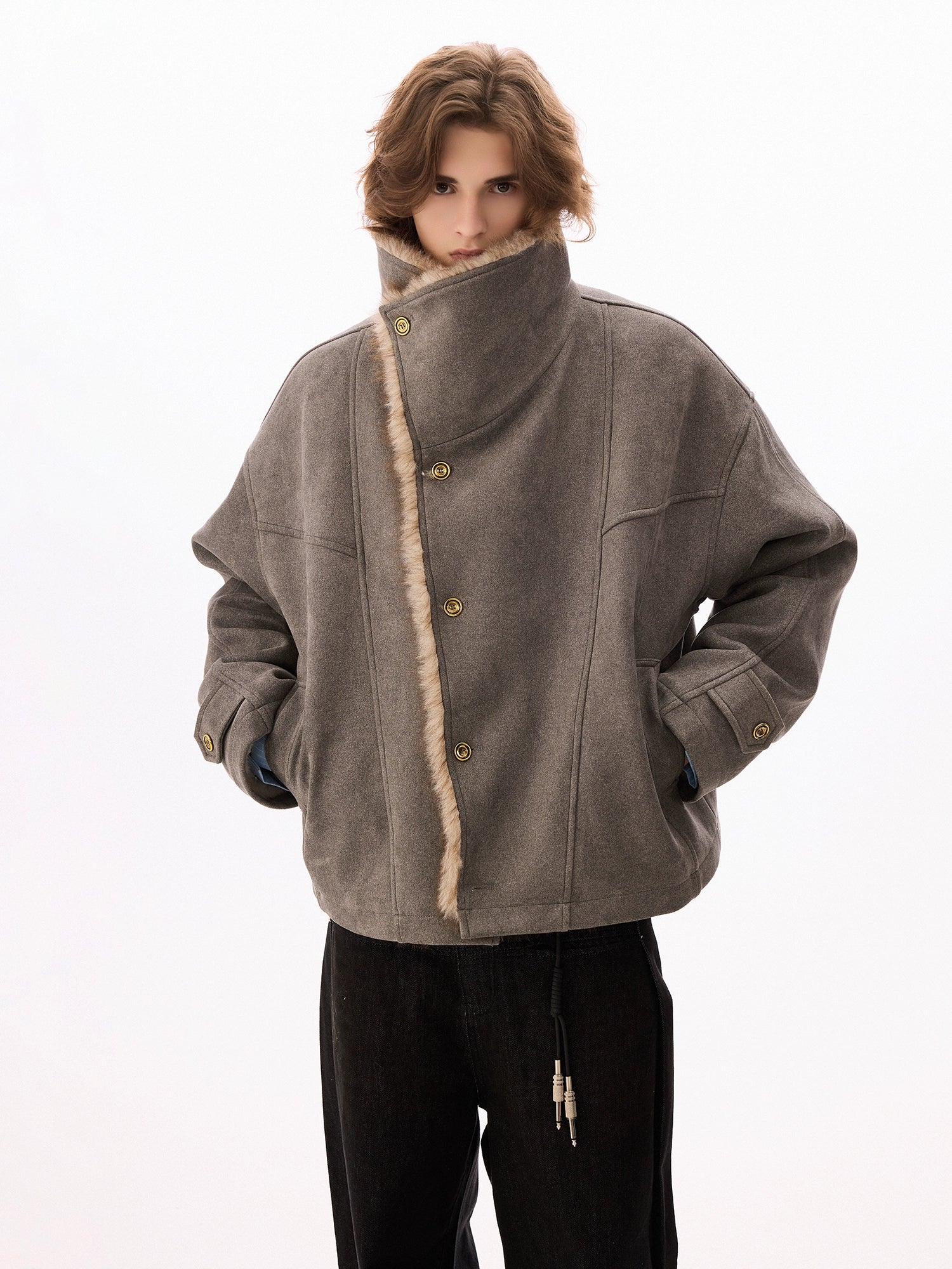 CHOR Lapel Suede Jacket