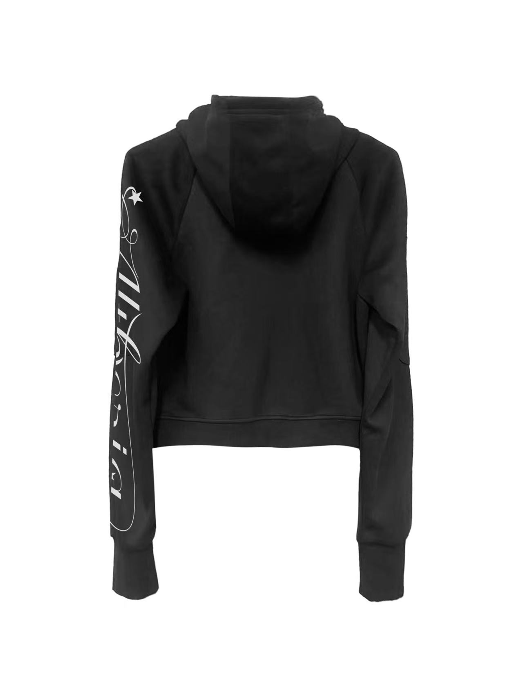 DETW Versatile Casual Rivet Zipper Hooded Sweater