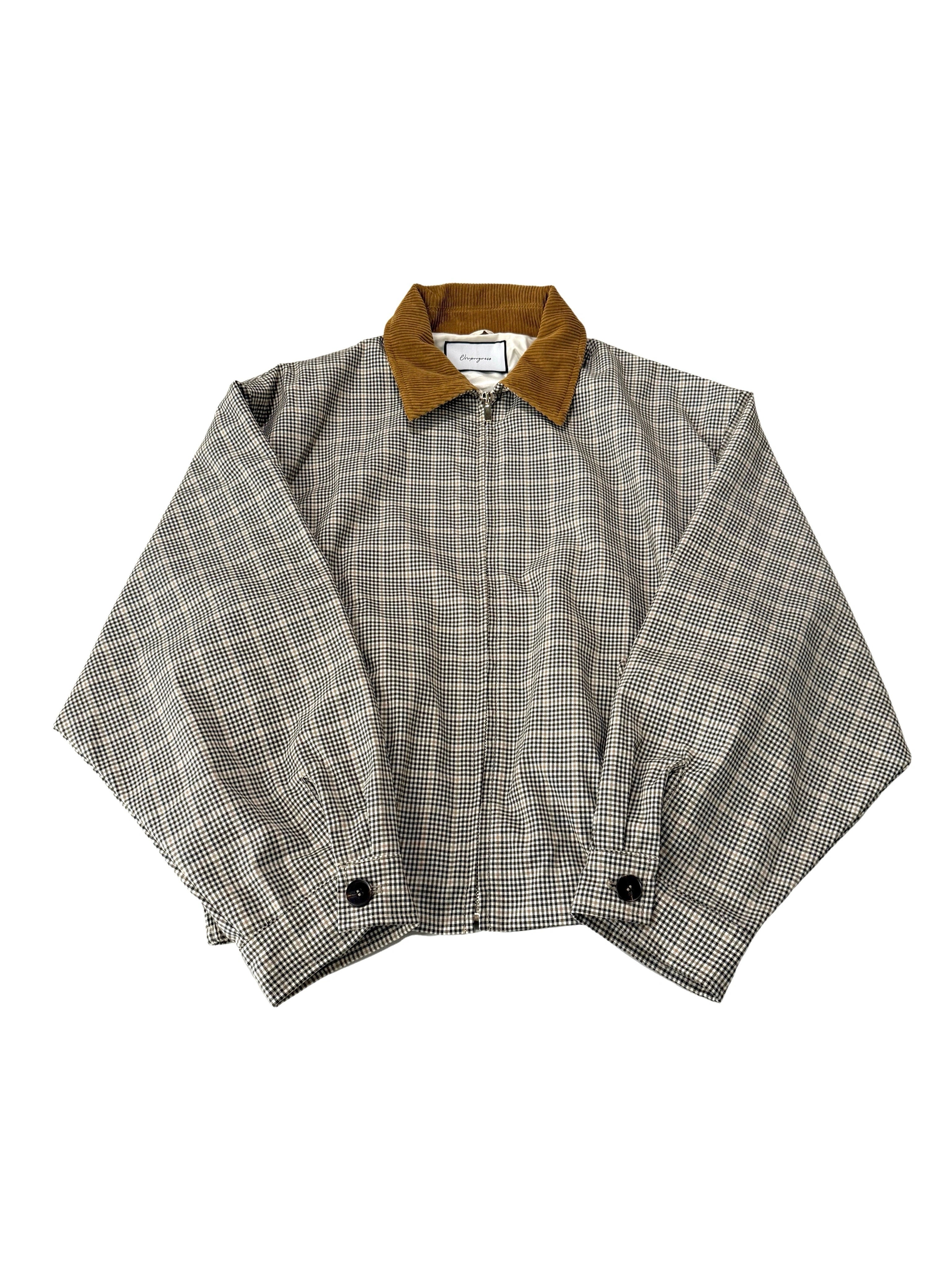 VOWPROGRESS Corduroy Short Wide Silhouette Jacket