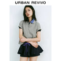 URBAN REVIVO Nautical Casual Simple Versatile Polo Shirt