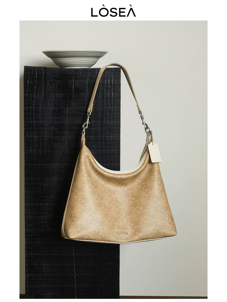 LOSEA Ruyi Moire New Chinese Underarm Bag