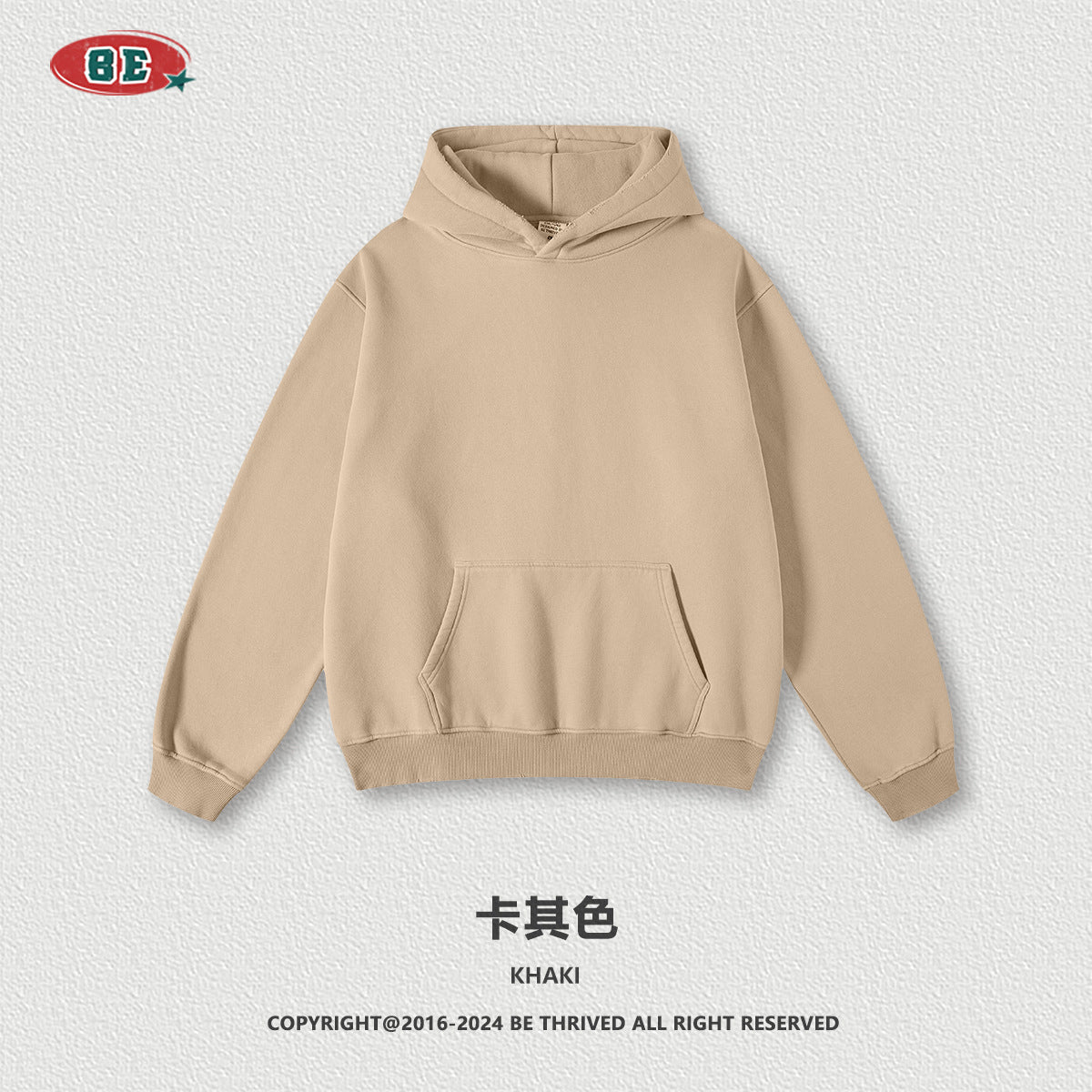 BE Men's Vintage Fleece Hooded Sweater