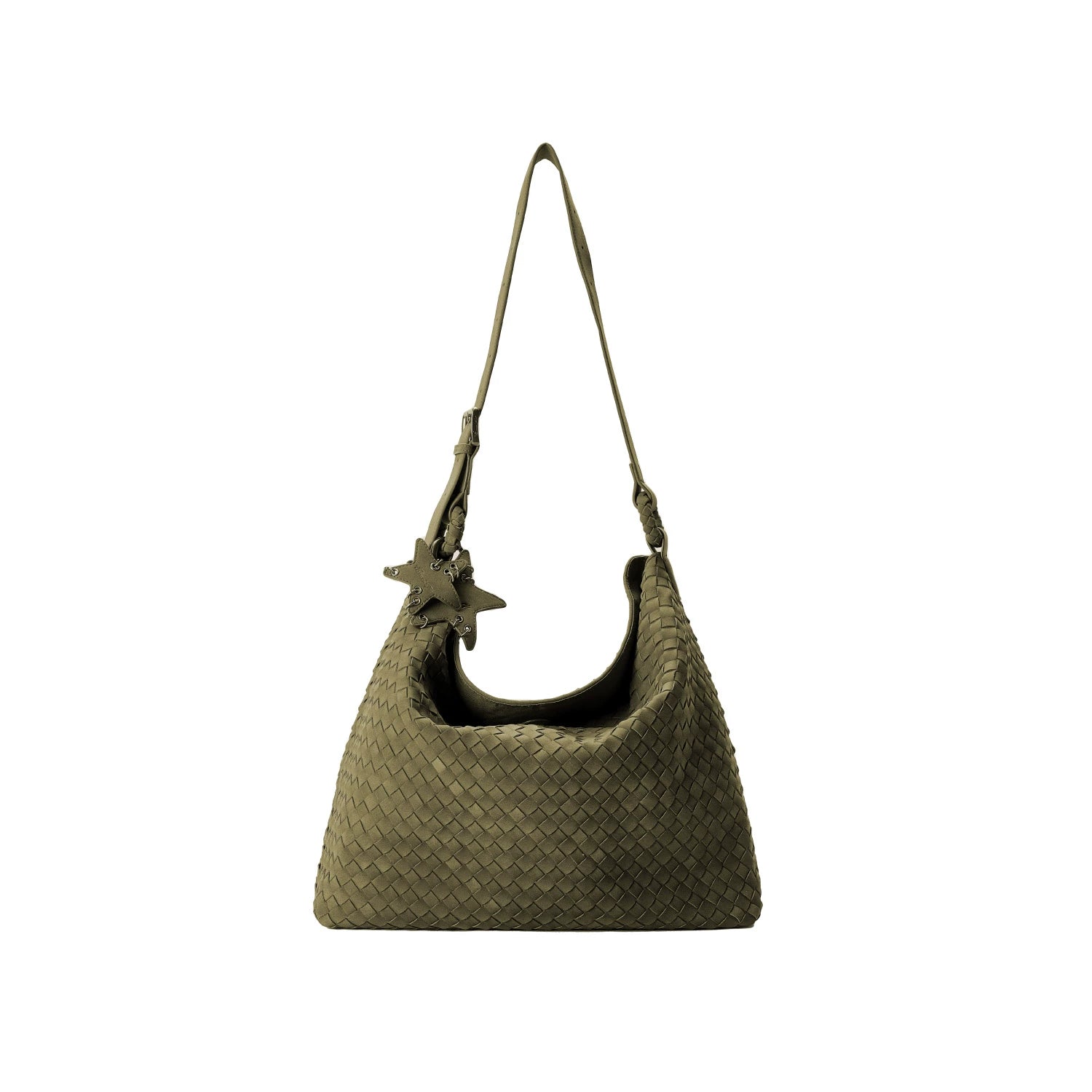 ECODAY Suede Woven Bag Large Capacity Tote Bag