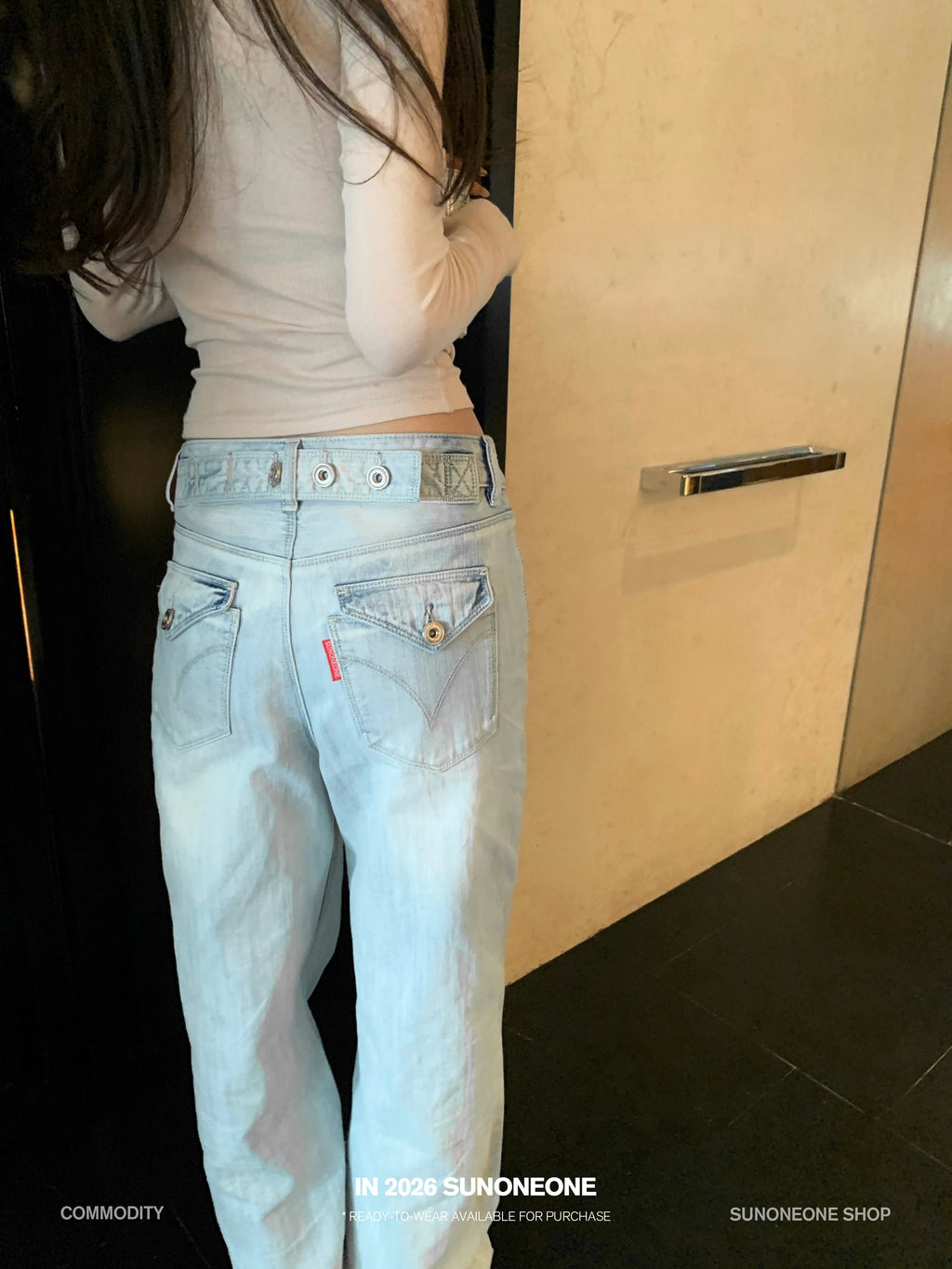 SUNONEONE Straight Versatile Jeans