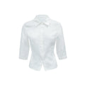 Audwyn Waist Slim Lapel Top