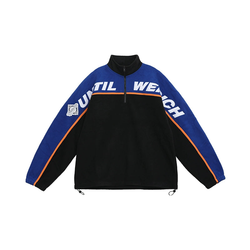 UNTILWERICH Vintage Embroidered Color-matching Sweater