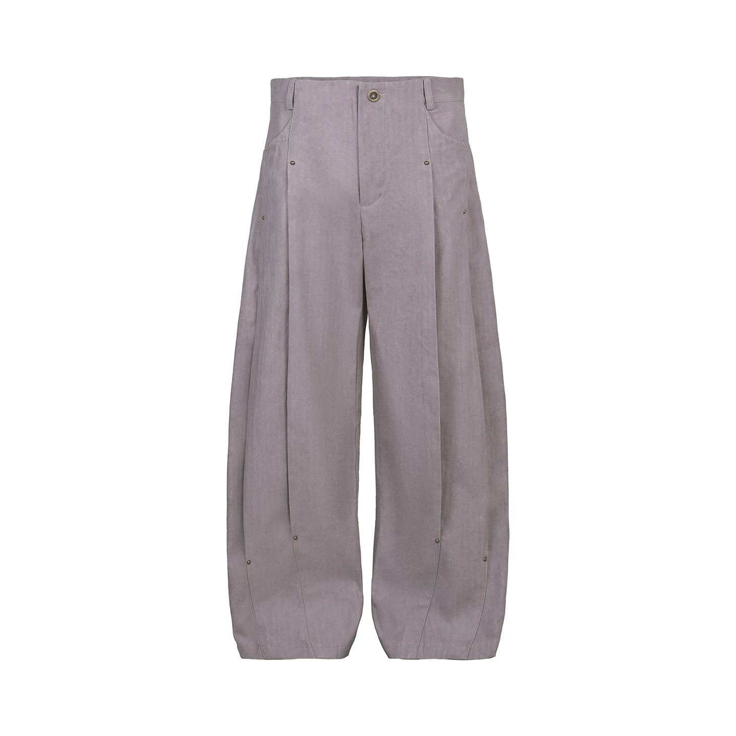TZ Killer Pleated Rivet Scimitar Wide Leg Pants