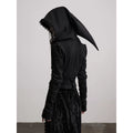 INDULGE Streamer Zipper Fleece Hooded Slim Jacket