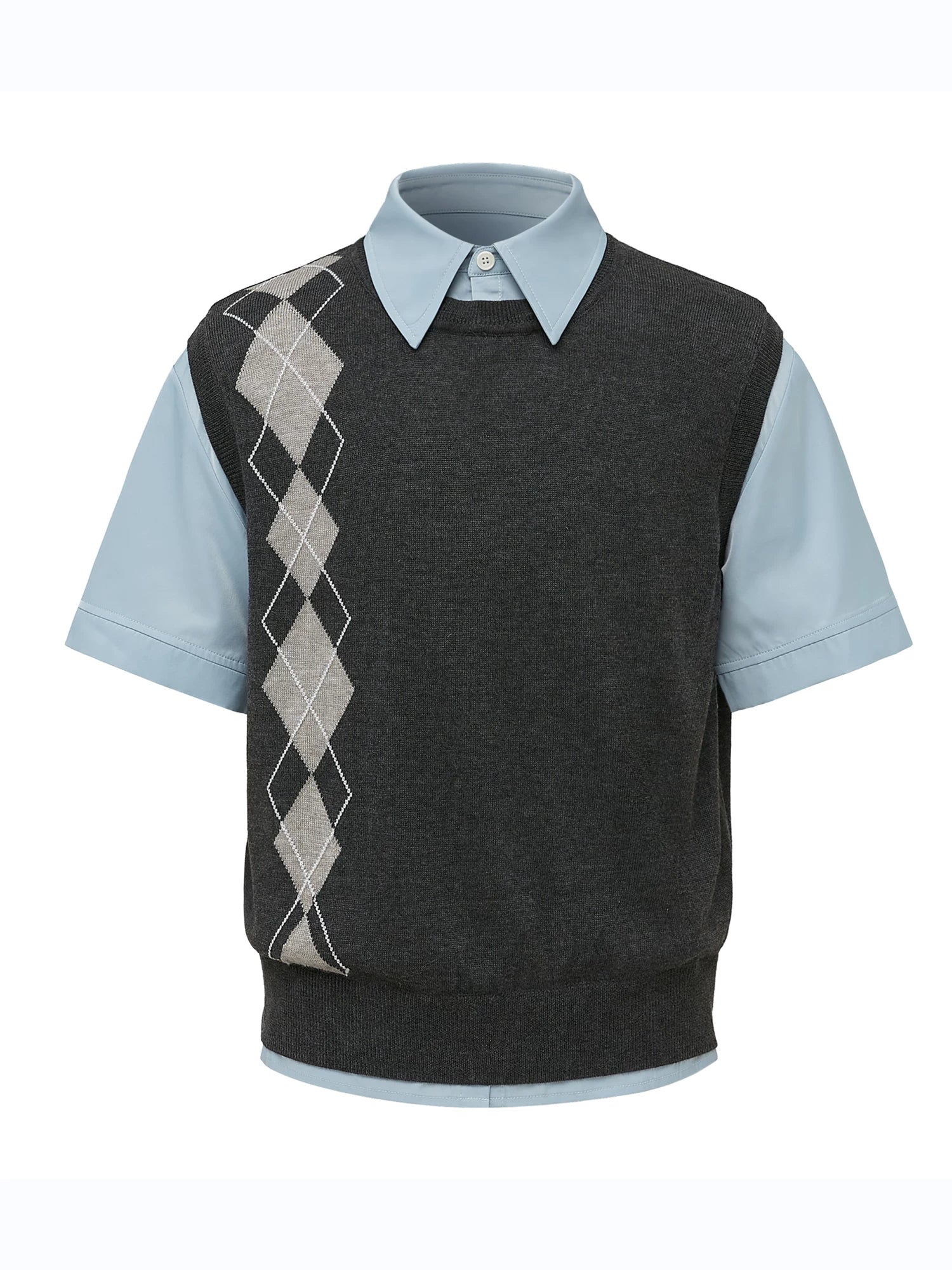 TAICHIISM Casual Knitting Splicing Tee