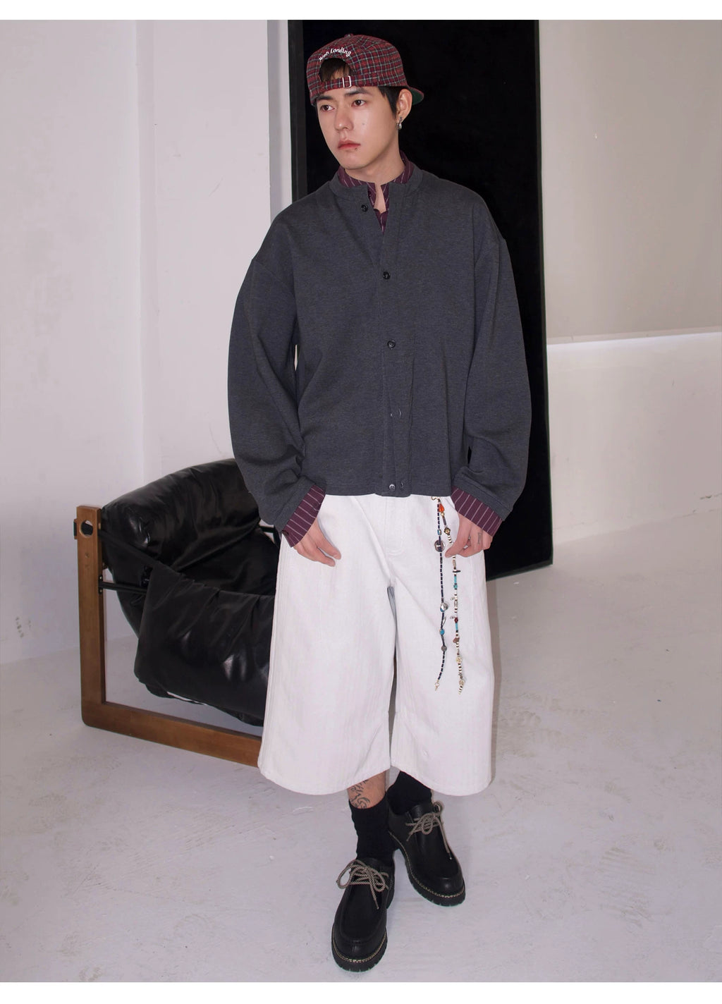 CoosRetro Vintage Straight Versatile Cropped Pants