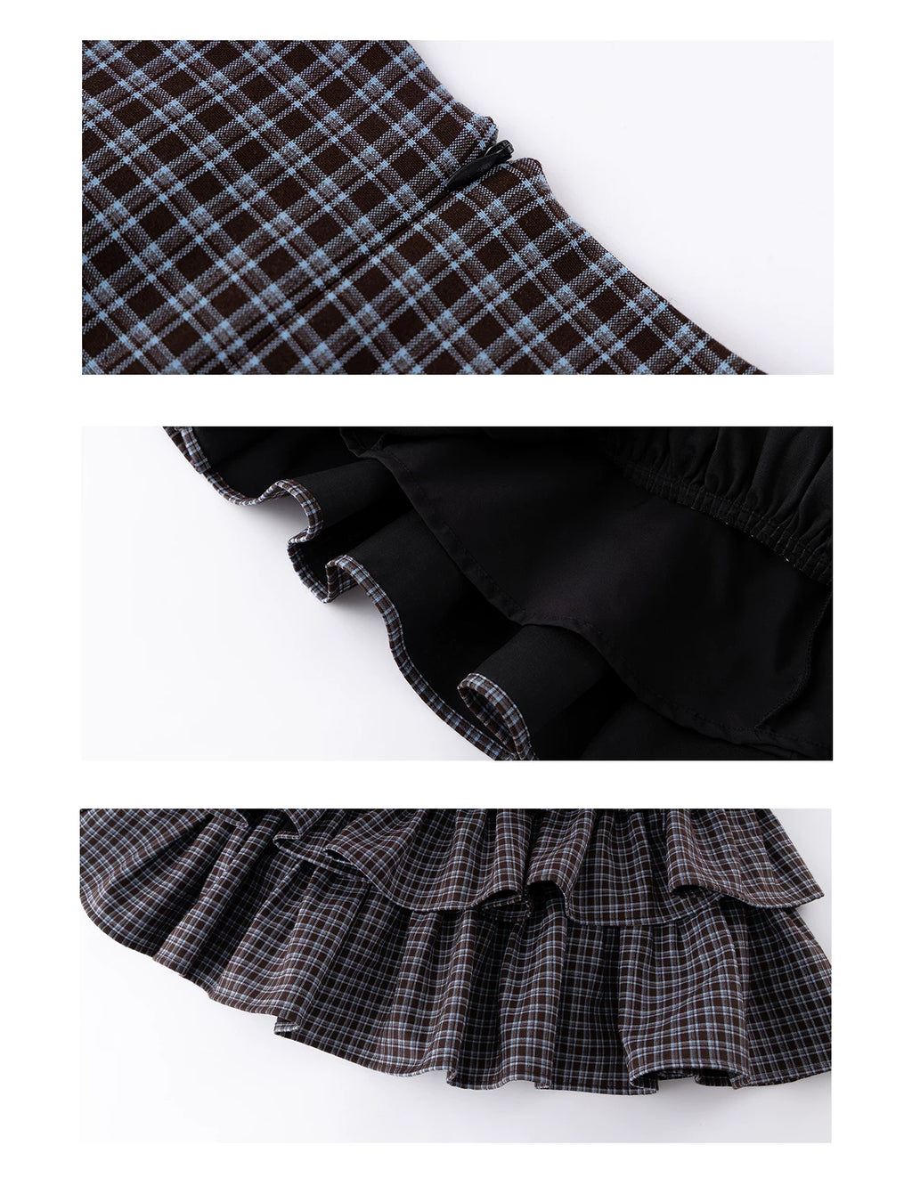 Ariseism Vintage Plaid Sleeveless Dress