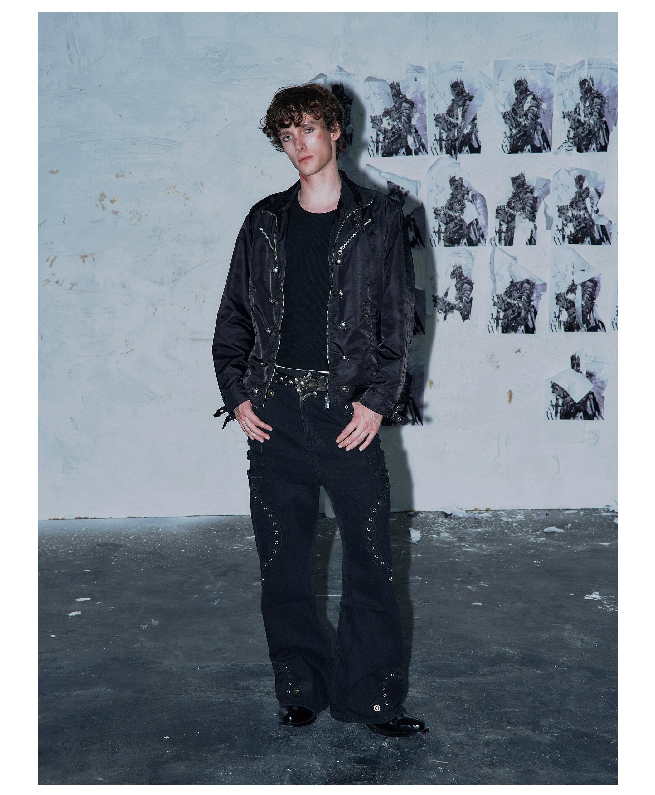 PAIKI Vampire Fencing Buckle Lapel Jacket
