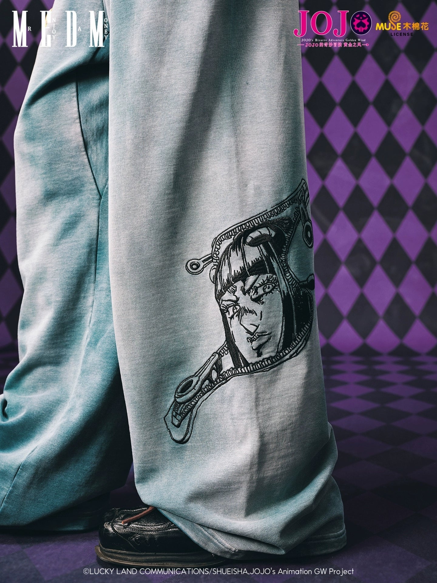 MEDM Casual Vintage Embroidered Floor Pants