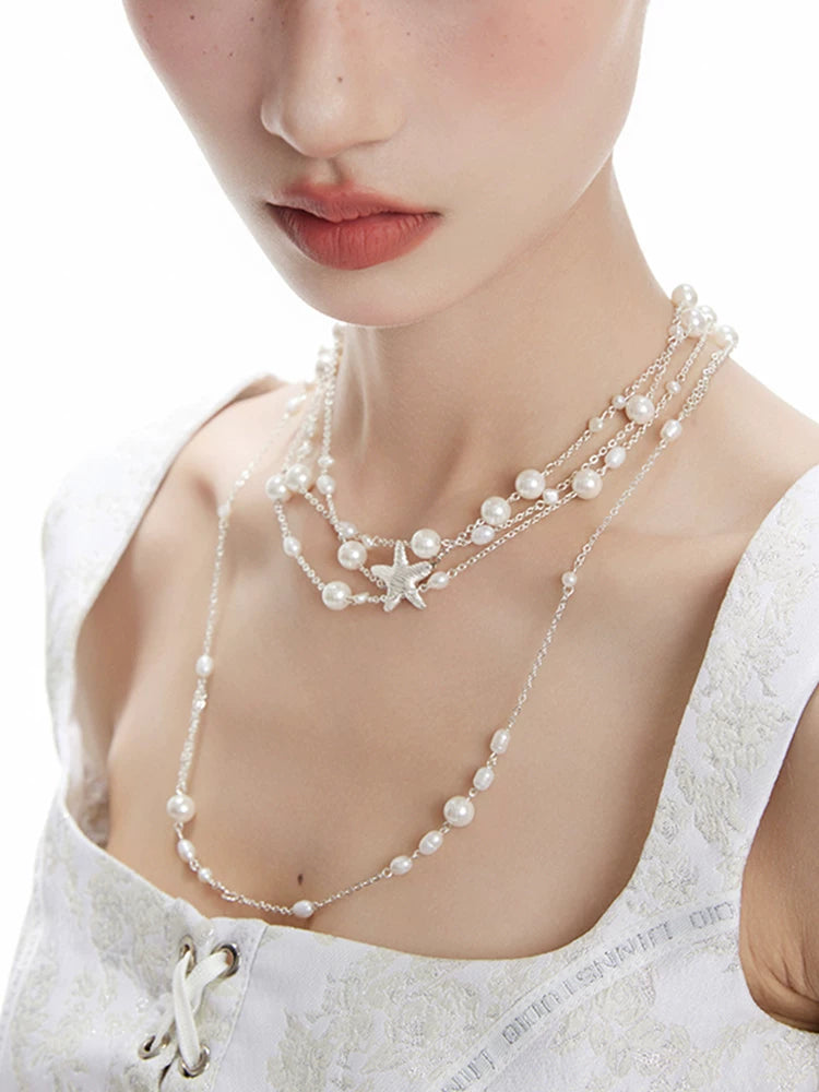NO SOLUTION Premium Sense Pearl Necklace