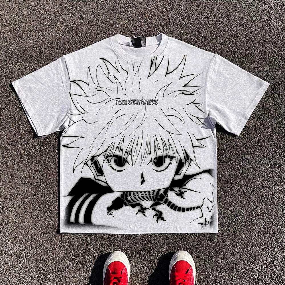 Wang Youbing Studio! Killua 260g 100% Cotton Tee