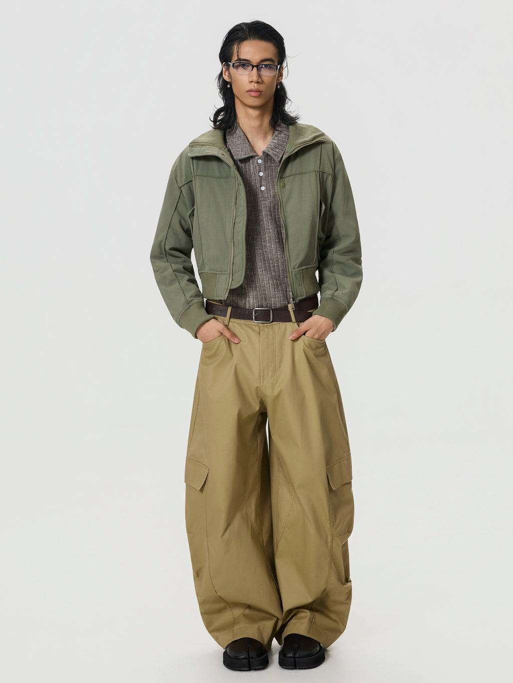 BTSG Vintage Stereo\ Short Wide Stand-Up Jacket