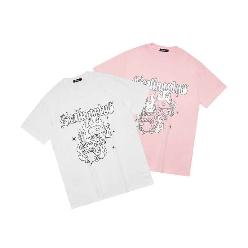 Nariele Fun Print Crew Neck Versatile Tee