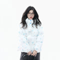 Zuocisankon Cartoon Bear Print Hooded Cotton-padded Coat