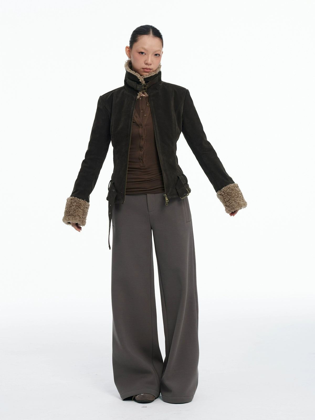 LINY LIBERTY Vintage Thickened Short Jacket