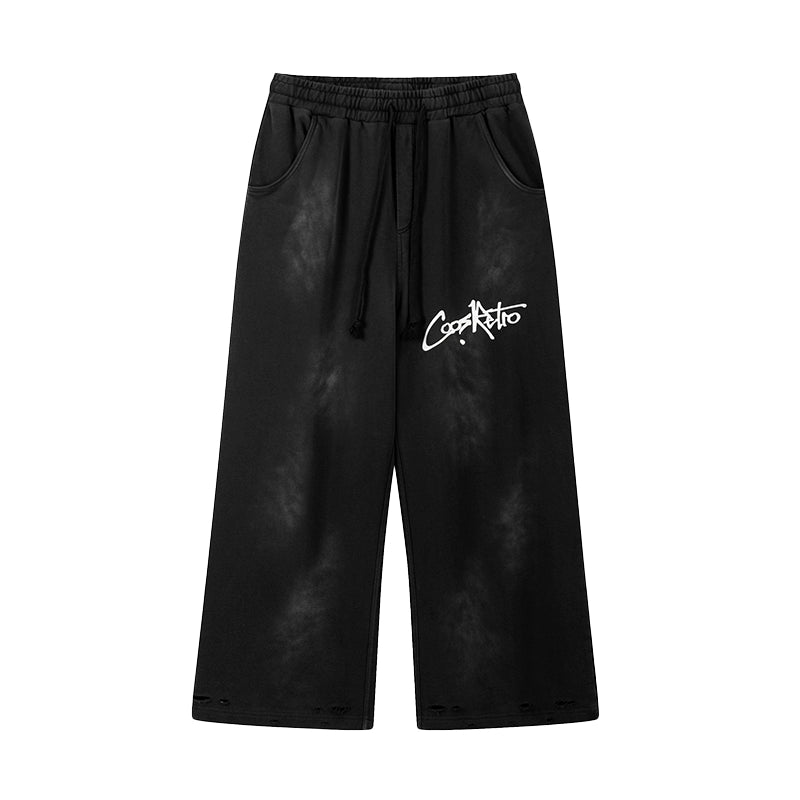 CoosRetro Washed, Distressed, Statement and Versatile Sweatpants
