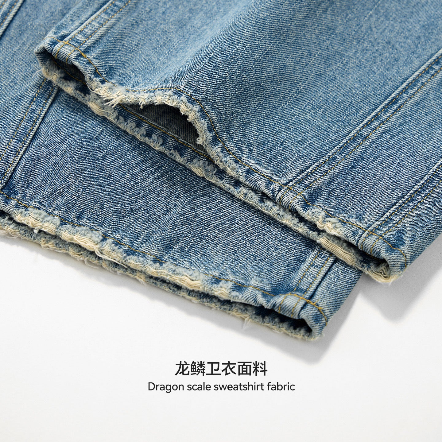 Inflation Gradual Change Worn Wide Leg Jeans