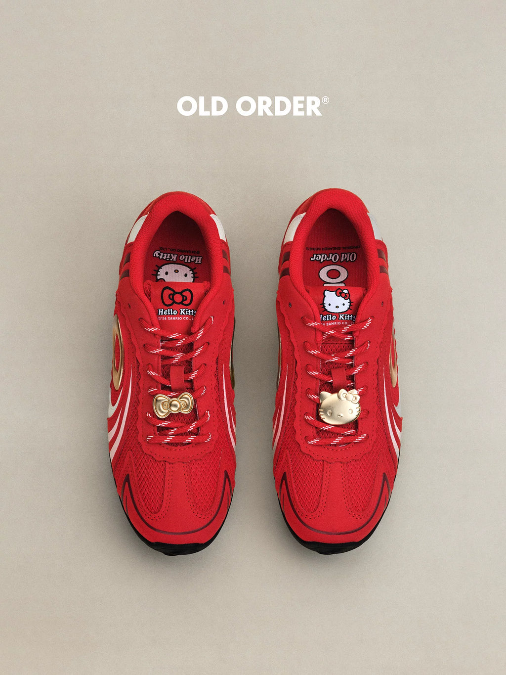 OLDORDER Hello Kitty Joint Flat-bottomed German Training Shoes