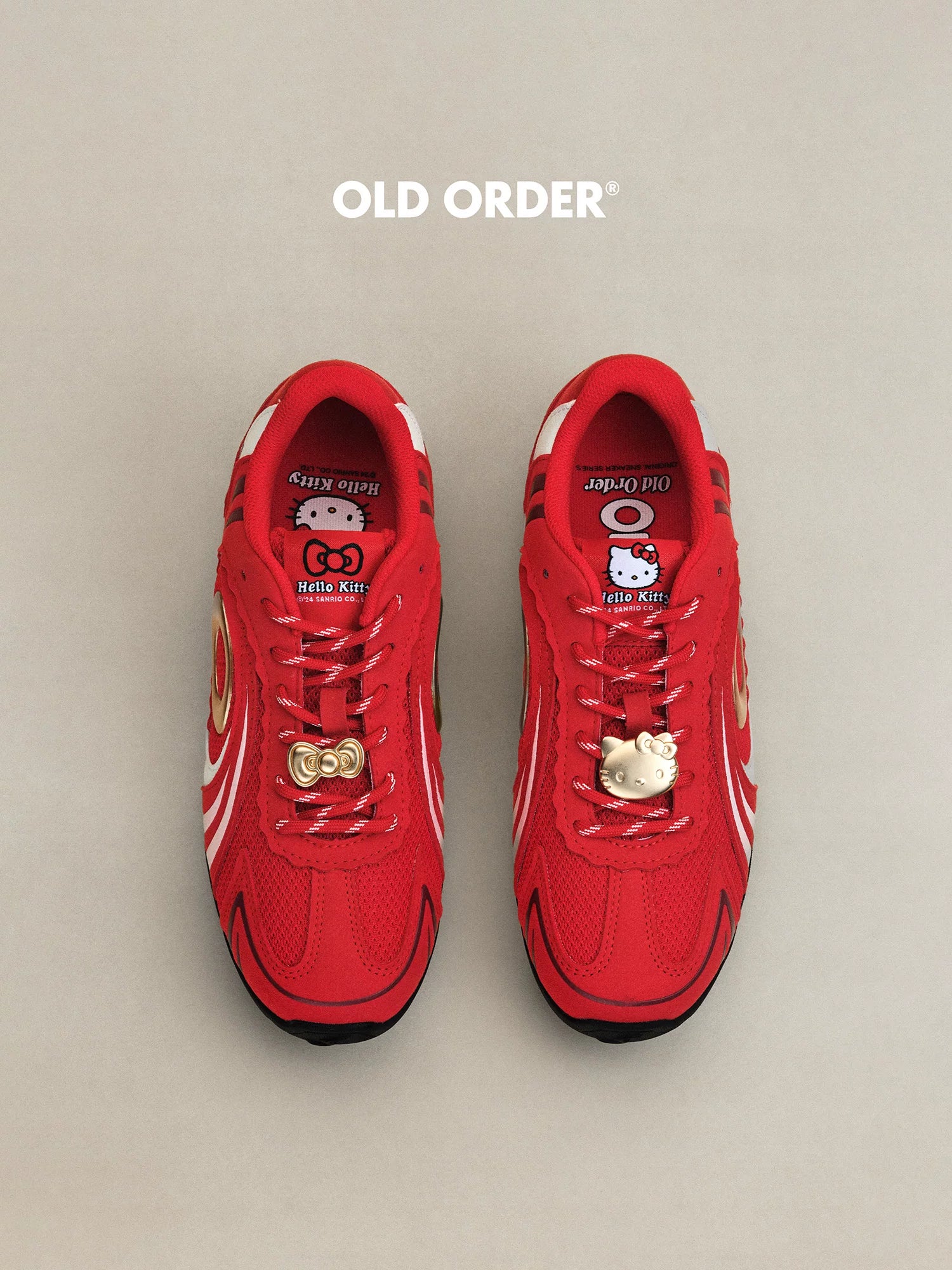 OLDORDER Hello Kitty Joint Flat-bottomed German Training Shoes