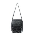 TERRAINCOGNITA Fringed Pearl Crossbody Shoulder Bag