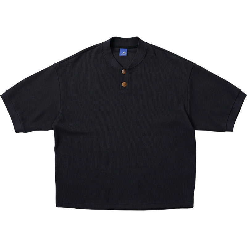 O3PARK Japanese Retro Loose College Style Polo Shirt