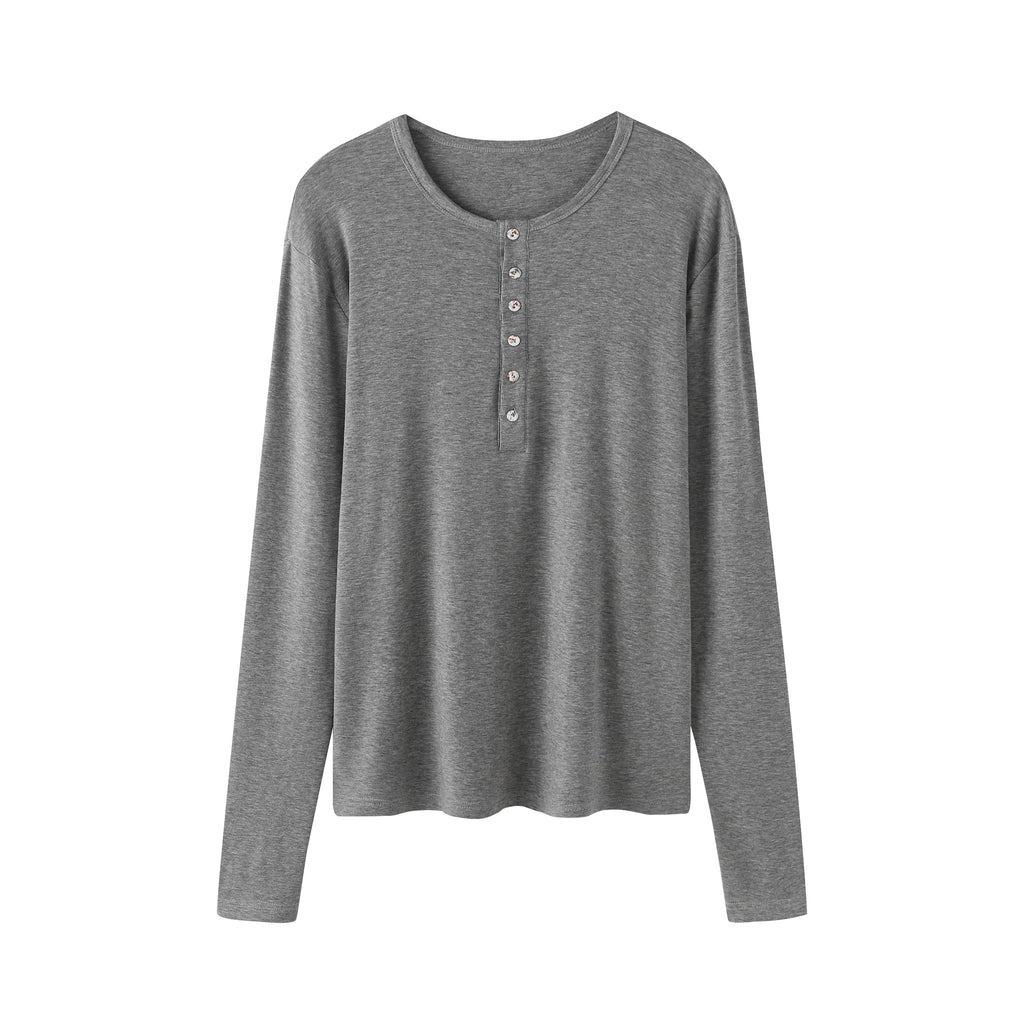 DIMC Tencel Wool Slim Fit Breathable Micro Elastic Long Sleeve