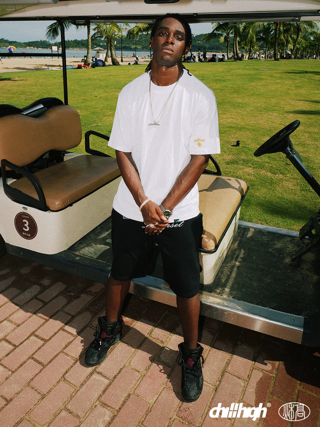 ChillHigh Crew Neck Solid Color Loose Tee