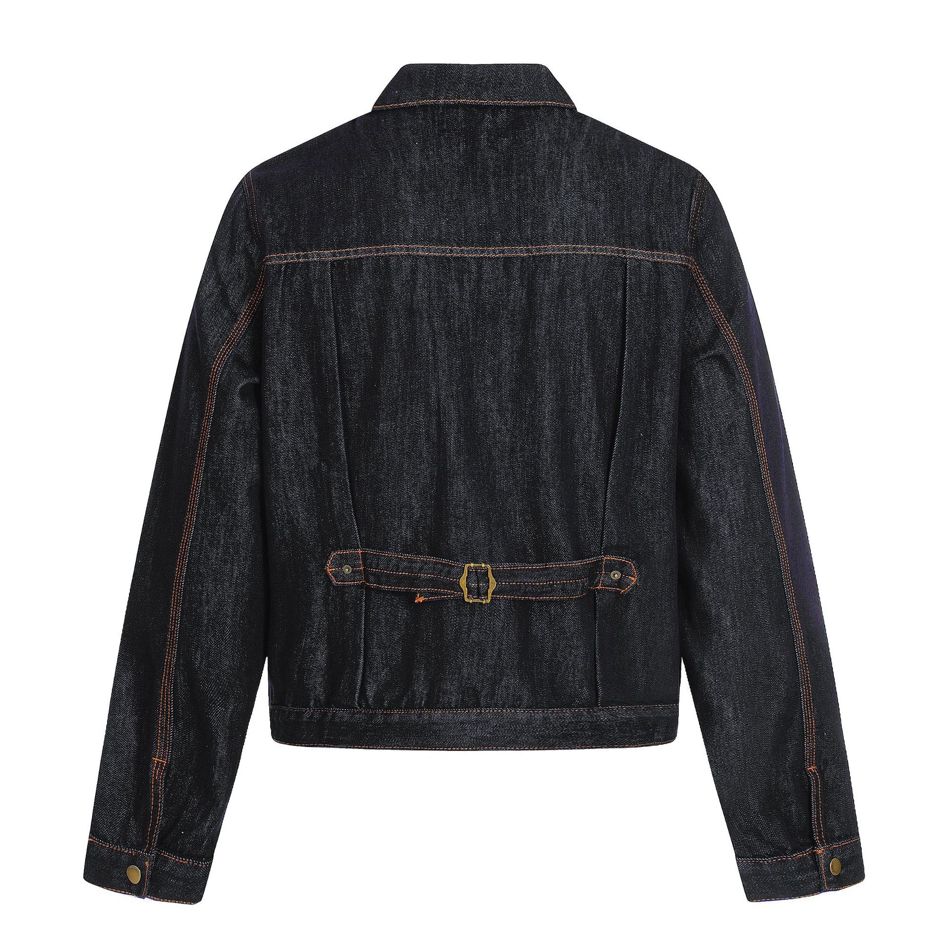 11KN Vintage Denim Lapel Jacket