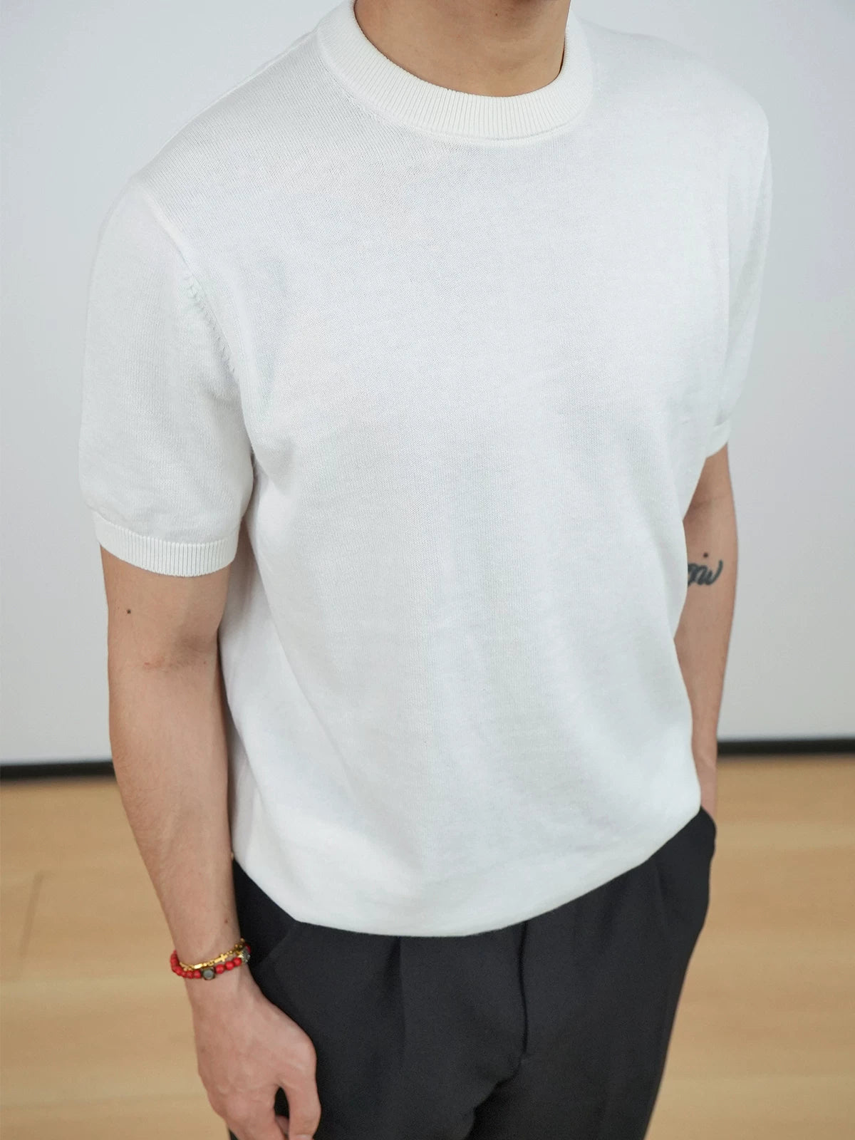 GOODLIVEABLE Front Shoulder Casual Comfortable Tee