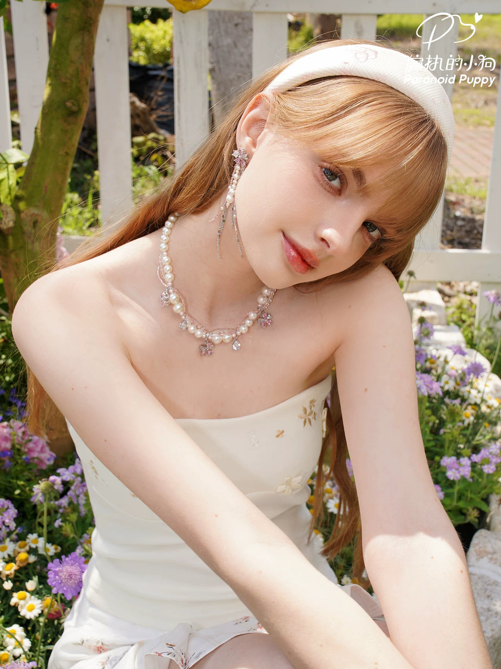 PP Cherry Blossom Multi-layer Broken Necklace