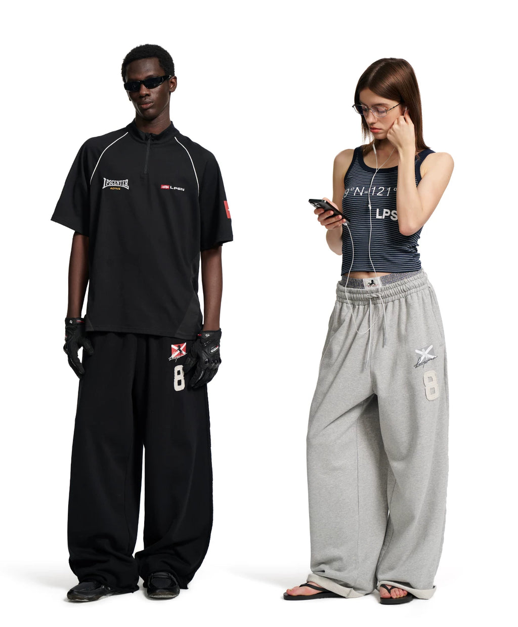 Loopsoon Loose Wide Leg Sweatpants