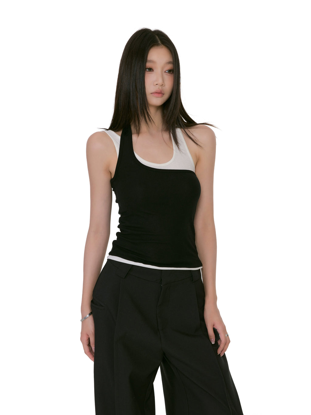WITHMIN Slim Fit Neck Sling Vest