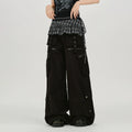 Girlyhalo Casual Versatile Plaid Fart Curtain