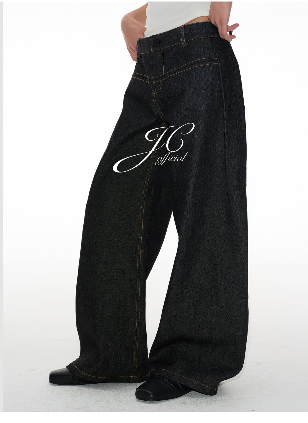 JCAESAR I-pleated Low-rise Scimitar Pants