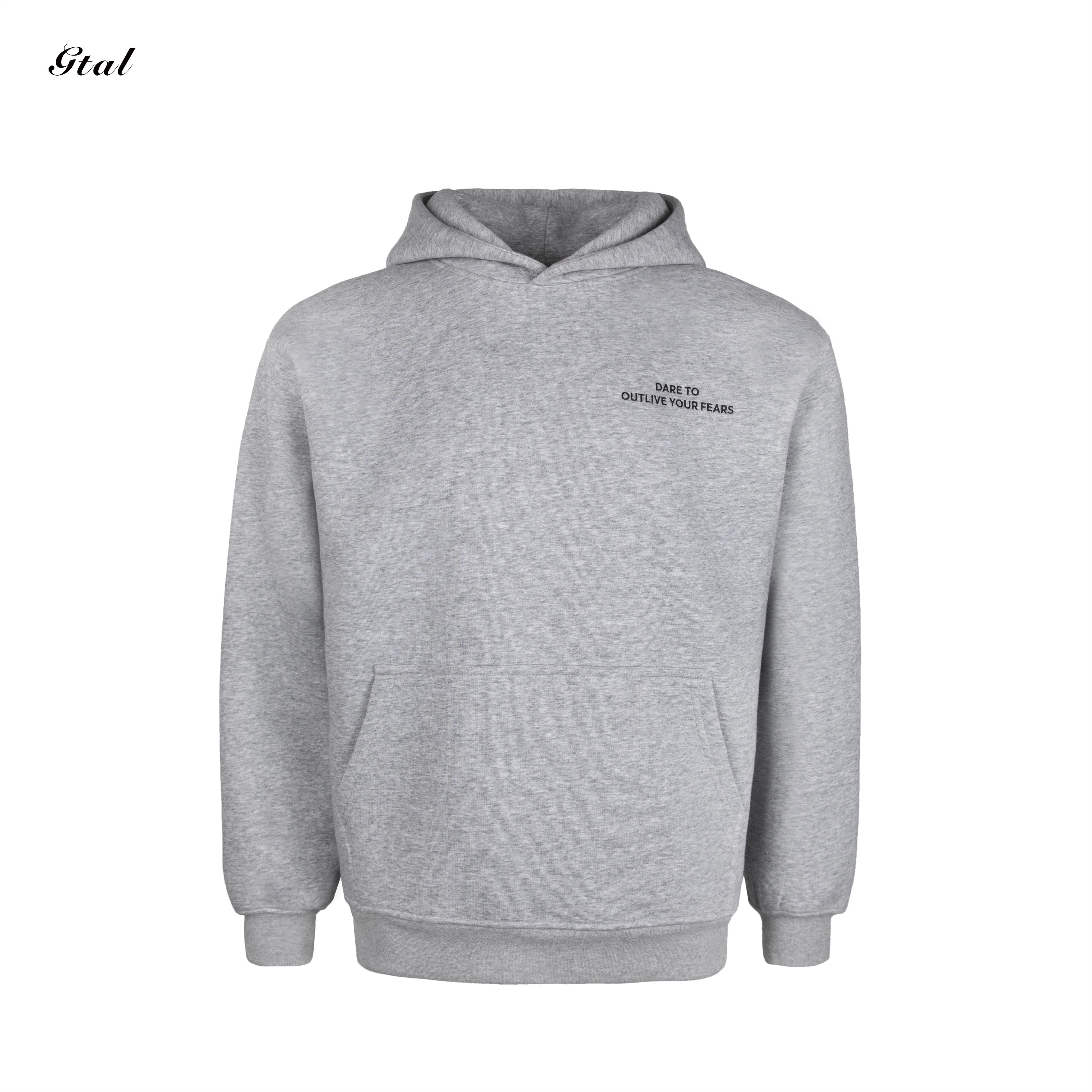 GTAL Three-dimensional Cut Embroidered Hooded Sweater