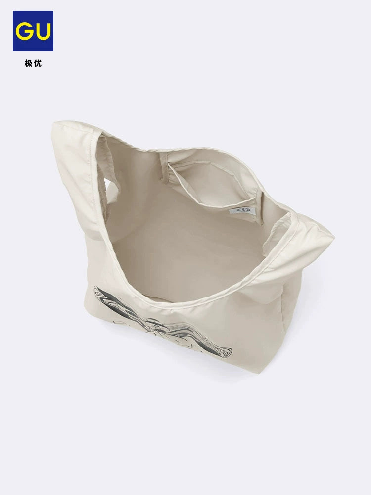 GU Printed Lightweight Portable Shopping Bag