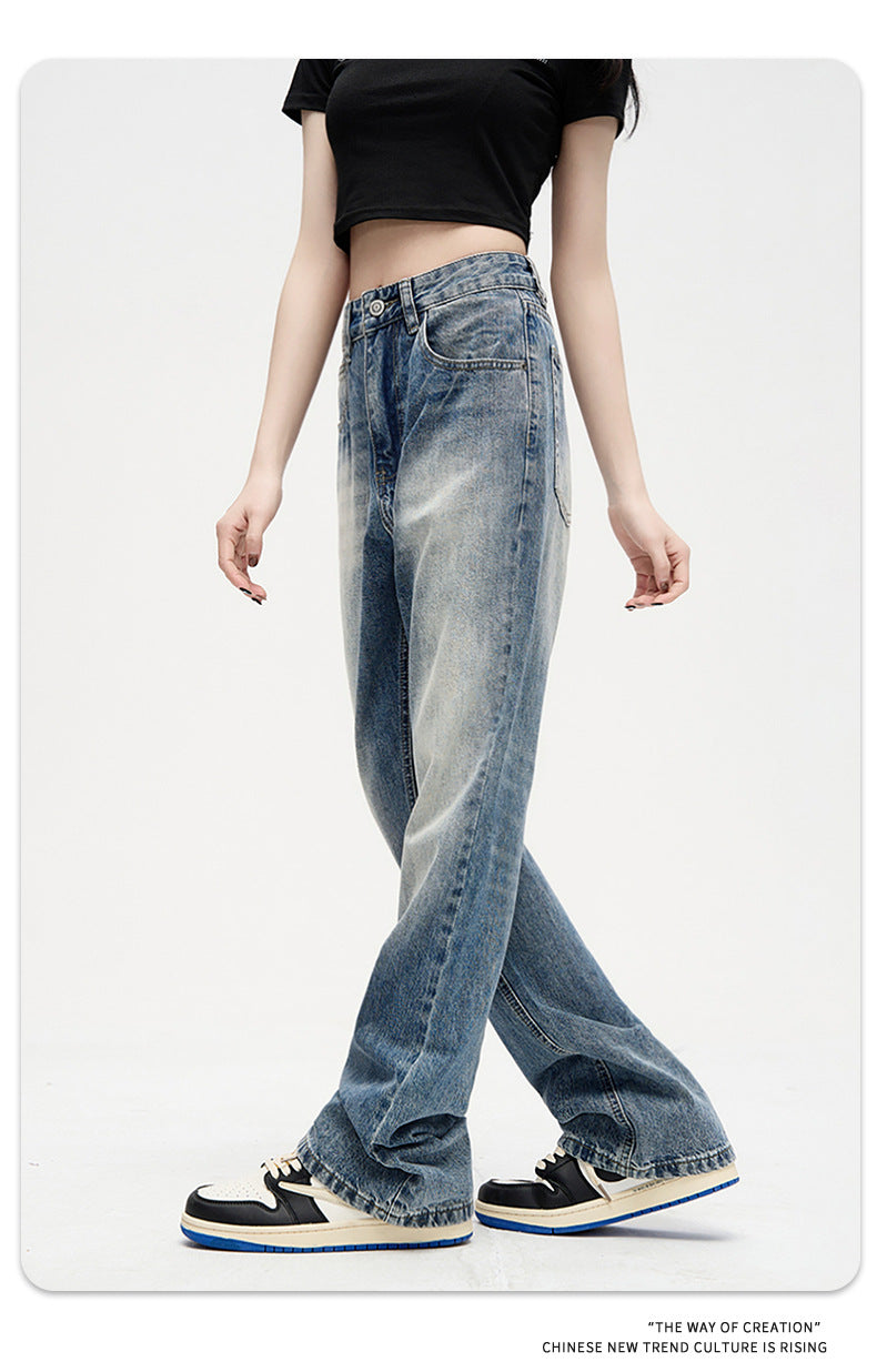 11KN Slim-fit Simple Loose Casual Jeans