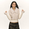 Ariseism Vintage Spliced Sweater Jacket