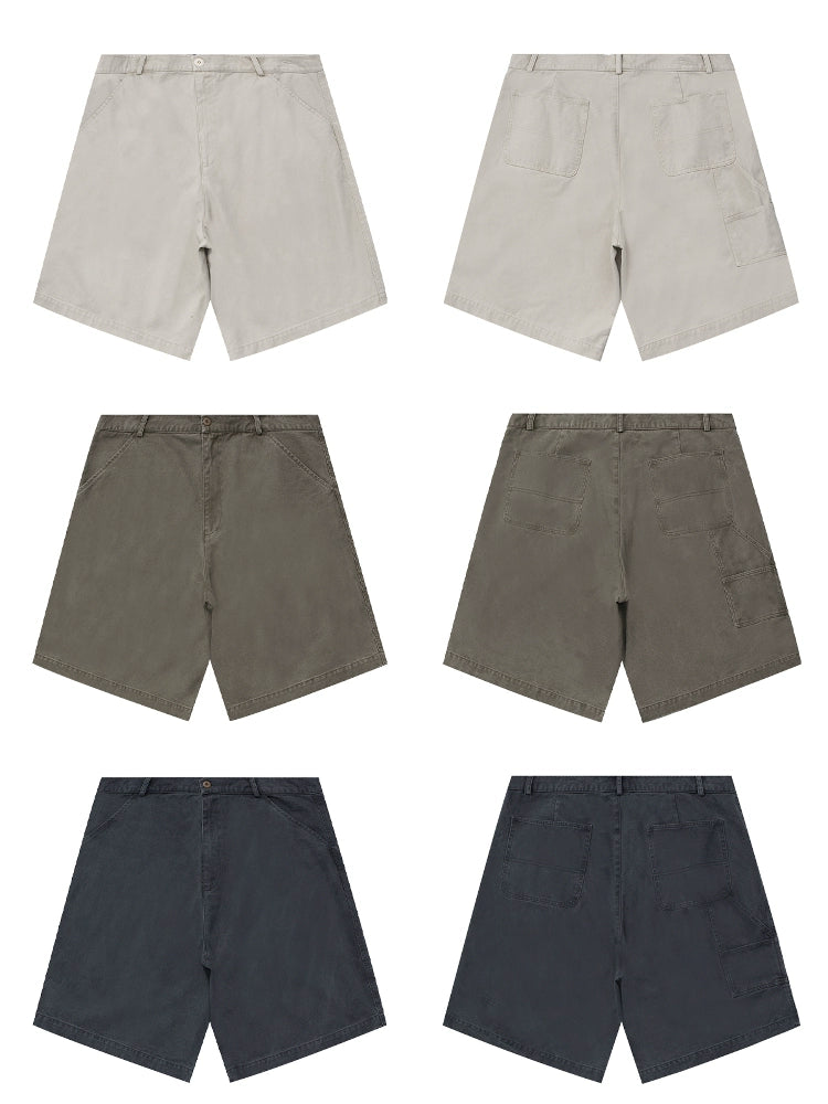 Loopsoon Old Loose Tooling Casual Shorts