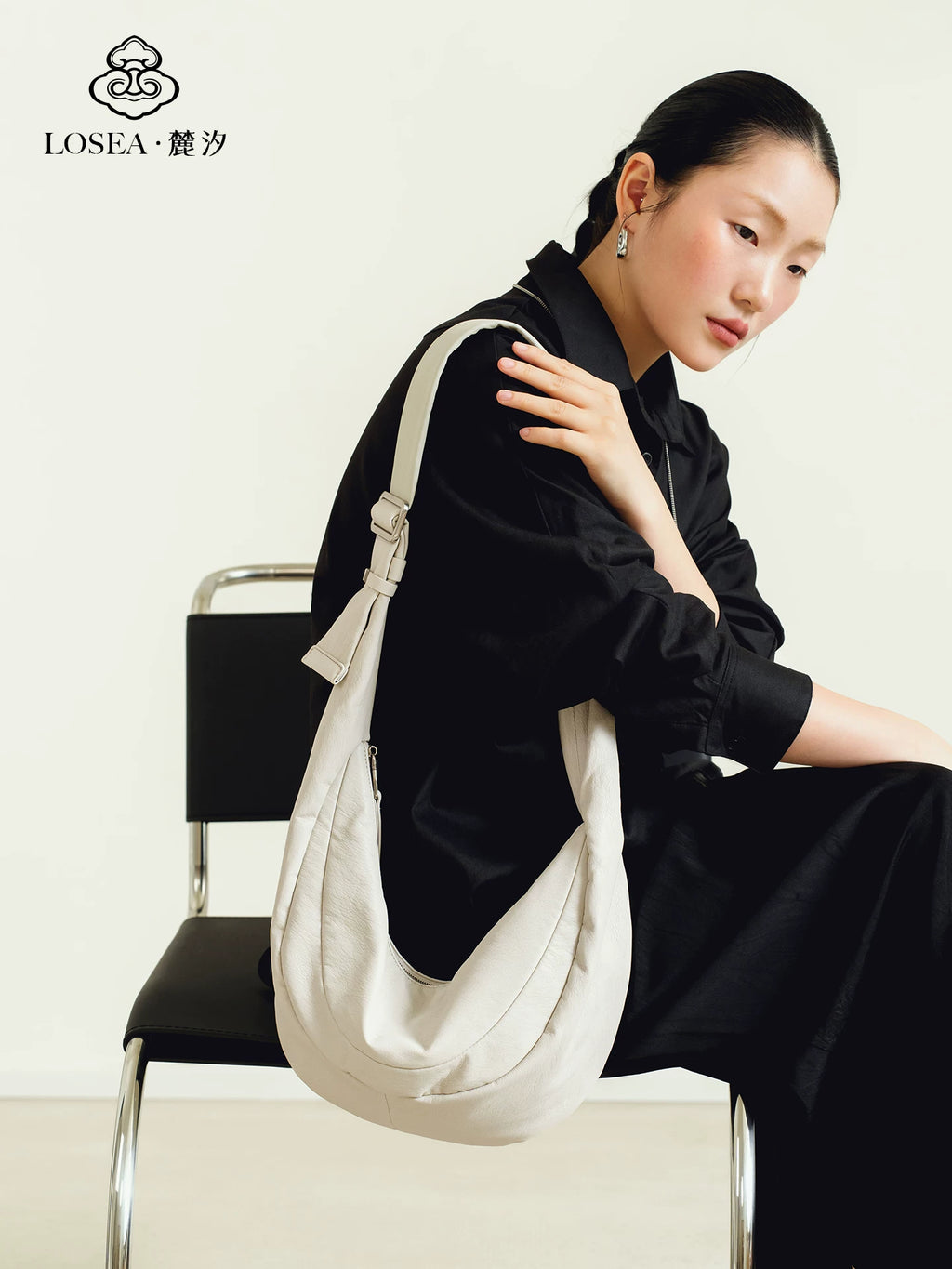 LOSEA Minimalist Soft Leather Large Capacity Shoulder Bag