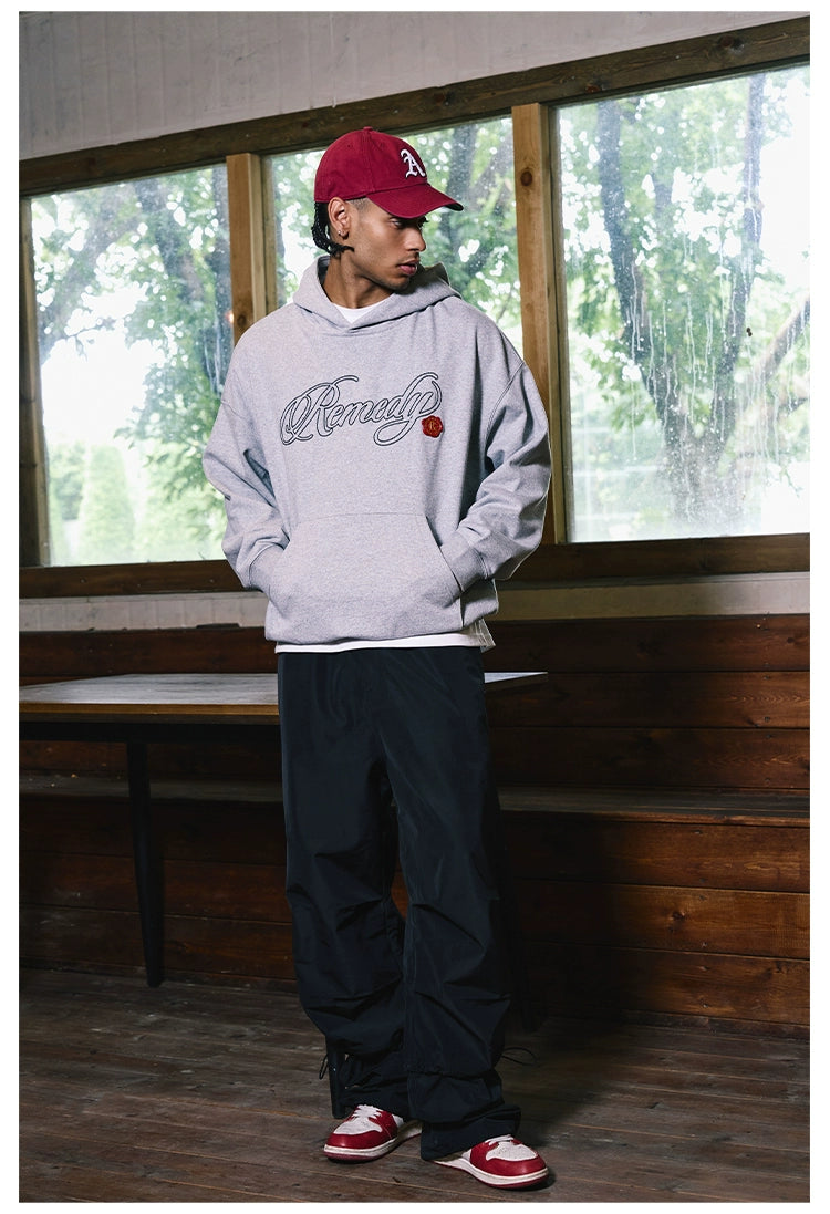 Remedy Vintage Embroidered Hooded Sweater