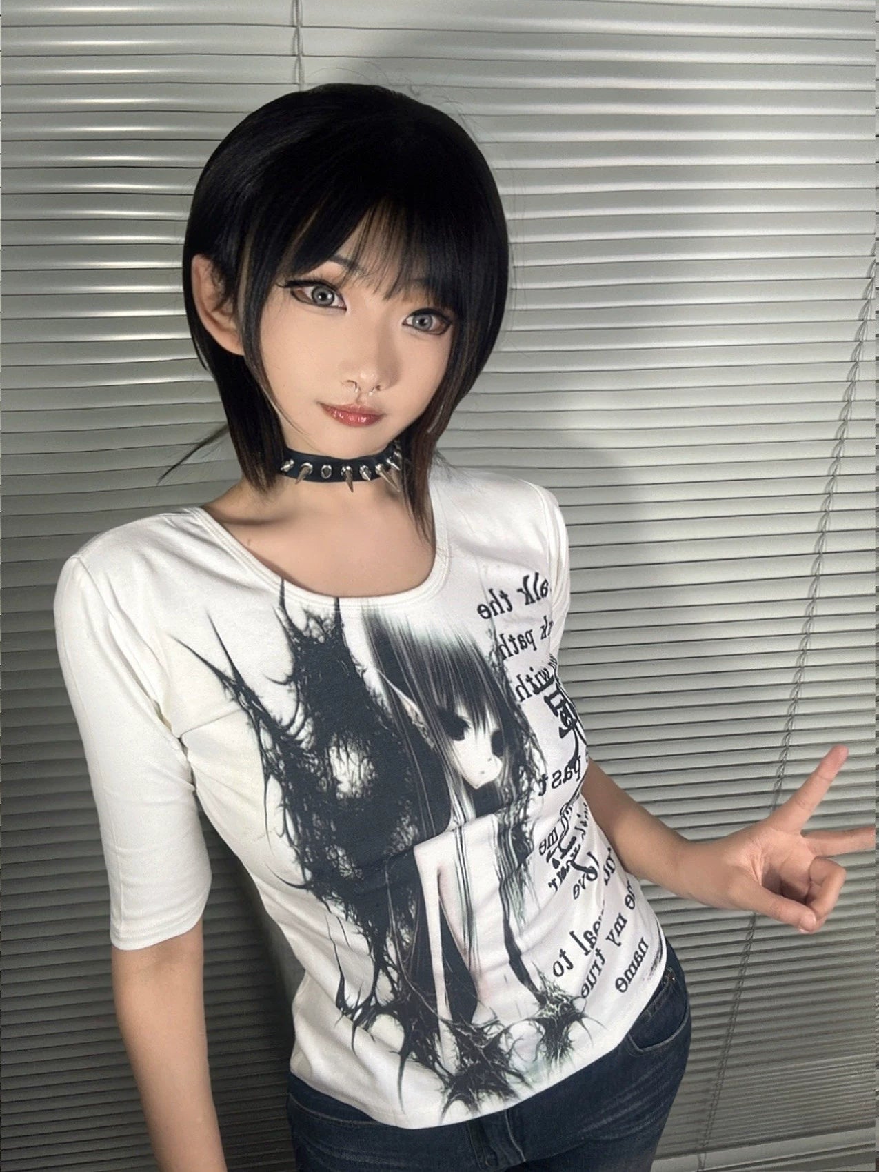 WEBBAR Japanese Vision Five-quarter Sleeve Slim-fit Long Sleeve