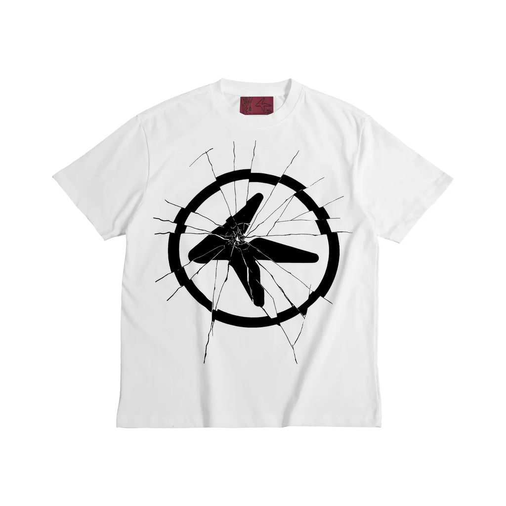 4AM Draft Broken Logo Printing Loose Casual Tee
