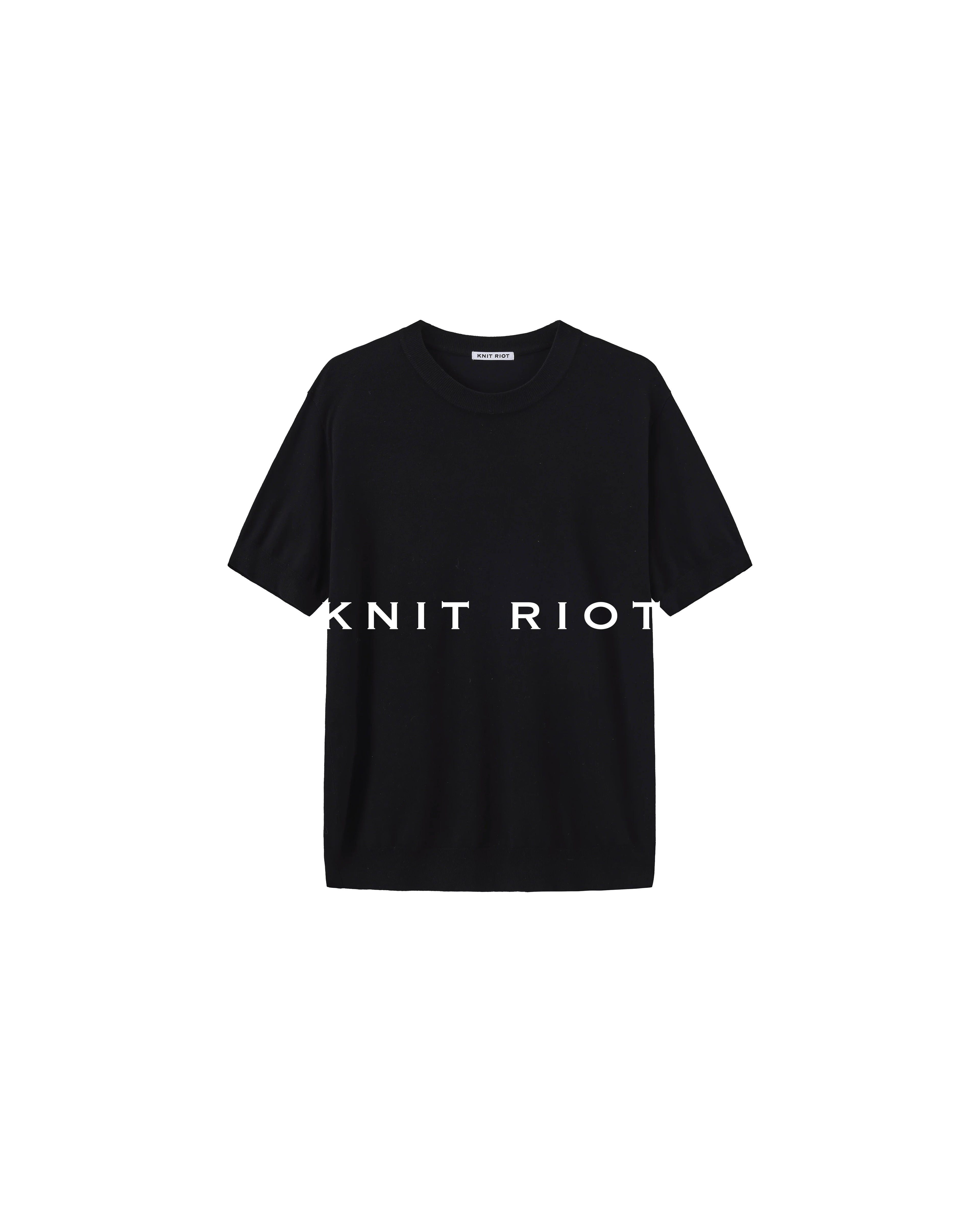 KNITRIOT Crew Neck Skin-friendly Breathable Knitted Sweater Tee
