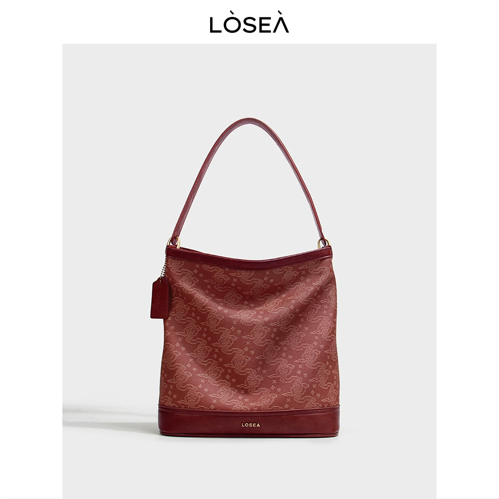 LOSEA Ruyi Moire Premium Bucket Bag
